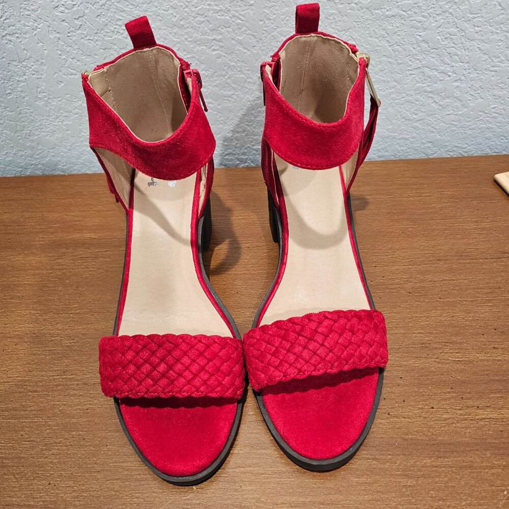 Journee Collection Hunter High Heel Sandals‎ Woman's Shoes Size 6